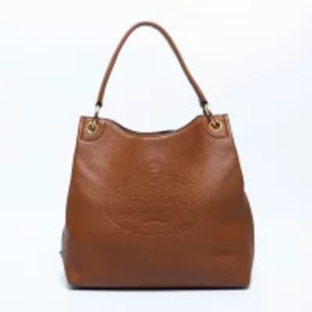 Prada logo tote bag brown